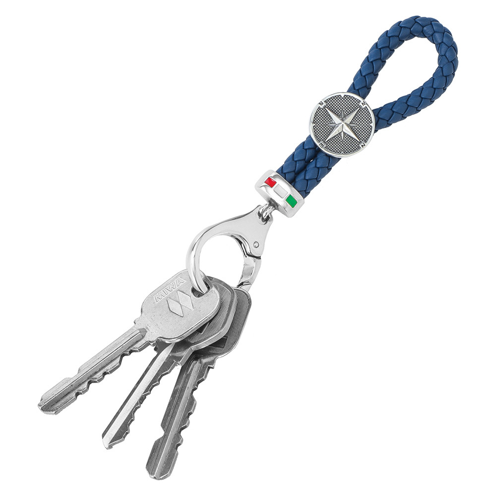 【SALE】レザーとシルバー925のキーホルダー【送料無料】 5,544円