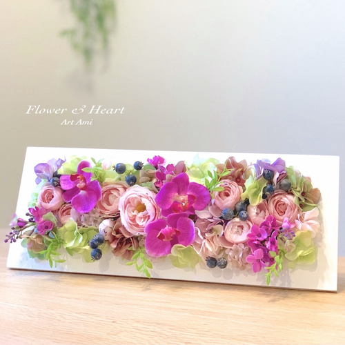 胡蝶蘭とバラのアレンジメント ✨特大！バラミックスプリザ＆胡蝶蘭