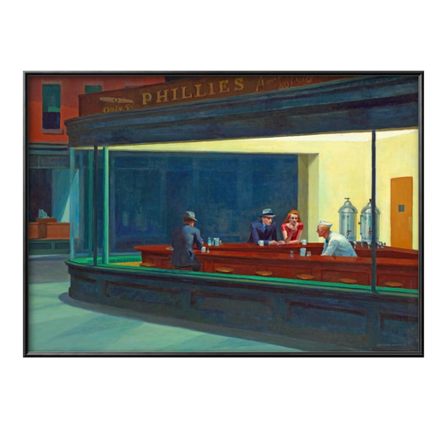 1-4479□ポスター 絵画 A3サイズ 『エドワード・ホッパー