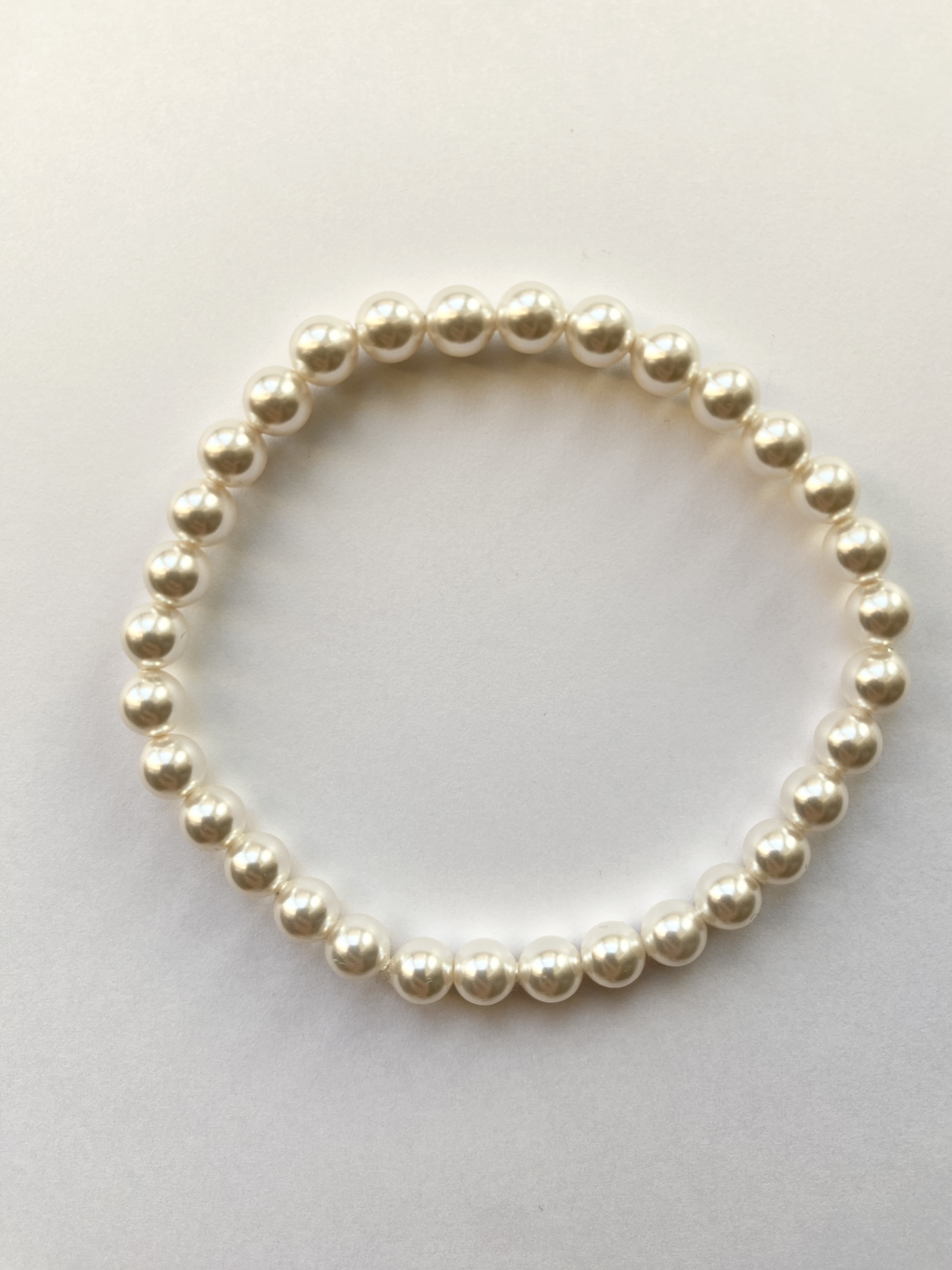 パールブレスレット　満月ホワイト