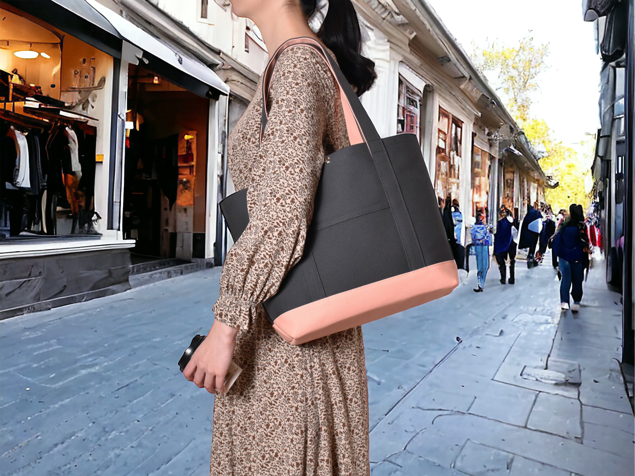 夜桜　A4トート