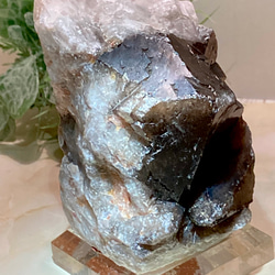 トライゴーニック ✨ 虹入り　モリオン　黒水晶　原石　ラフストーン 7枚目の画像
