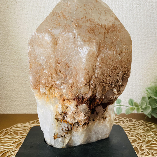 万華鏡✨ パープルファントムアメジスト 訳あり特別価格 台座付き 置物 