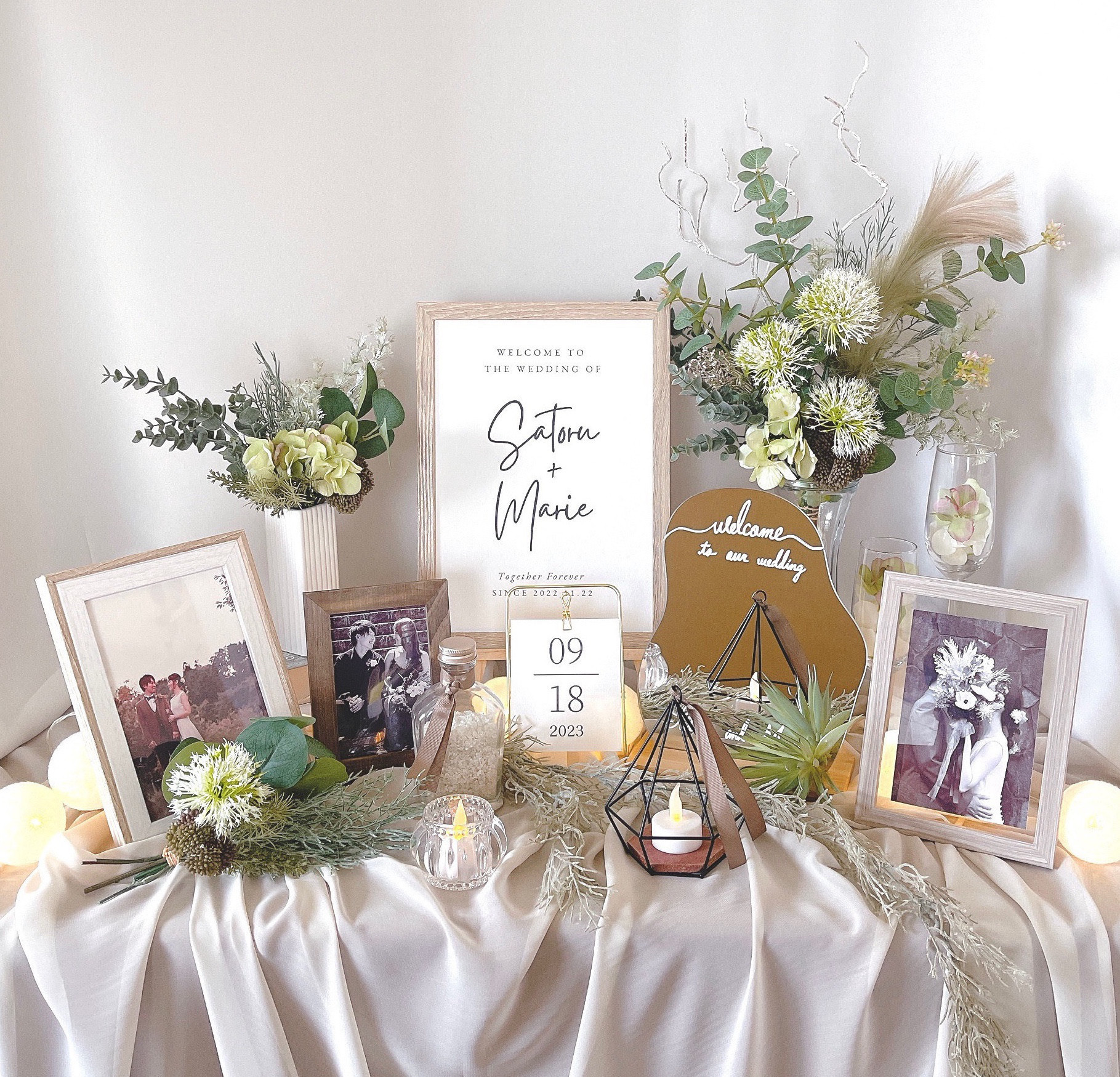 372.❤︎グリーンナチュラル 結婚式ミールヘーデン ウェルカム 372.❤︎グリーンナチュラル 結婚式ミールヘーデン ウェルカム