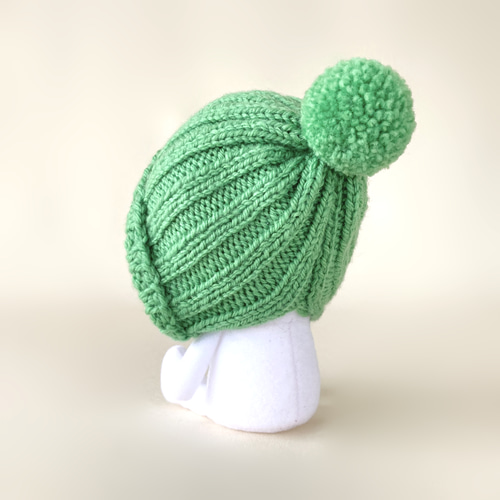 150色＊推し色で作るぬい用耳当て＆紐付きのポンポンニット帽＊手編み