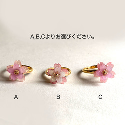 色が変わる！八重桜の指輪 5枚目の画像
