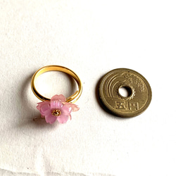 色が変わる！八重桜の指輪 3枚目の画像