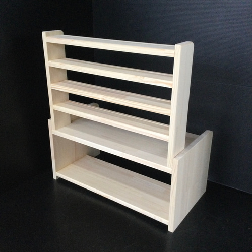 トミカ収納棚4段 キッズテーブル 木製 おもちゃ・人形 大人の