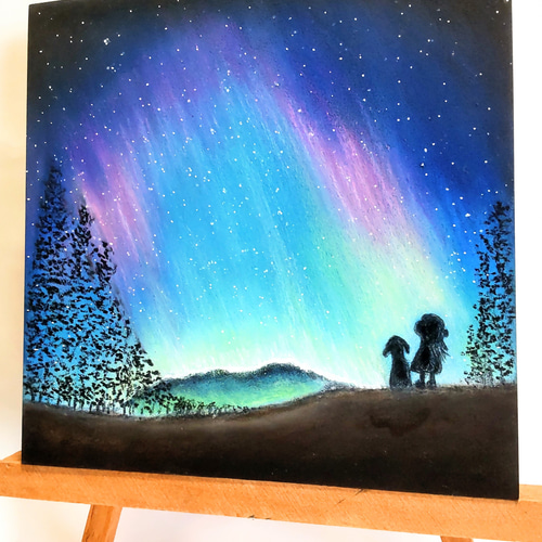 君に伝えたいこと・・宇宙のアート オーロラ インテリアアート