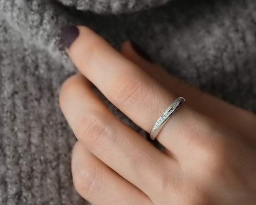 天然ダイヤモンドリング ZEXIMO公式】 天然ダイヤモンド0.5ct デザインリング 「7石