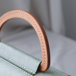 【Creema 獨家早鳥價，免運費】真皮手工單肩包，全手工縫製，兩用包 第7張的照片