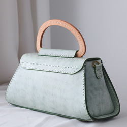 【Creema 獨家早鳥價，免運費】真皮手工單肩包，全手工縫製，兩用包 第6張的照片