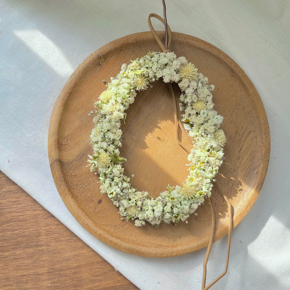 リースドライフラワードライフラワーリーススワッグかすみ草