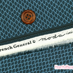 USAコットン(110×50) moda Bleu de France クラムシェル インディゴ 3枚目の画像