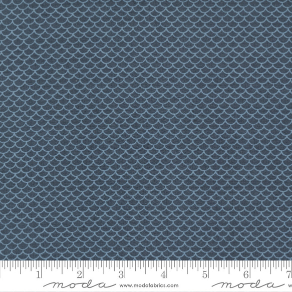 USAコットン(110×50) moda Bleu de France クラムシェル インディゴ 4枚目の画像