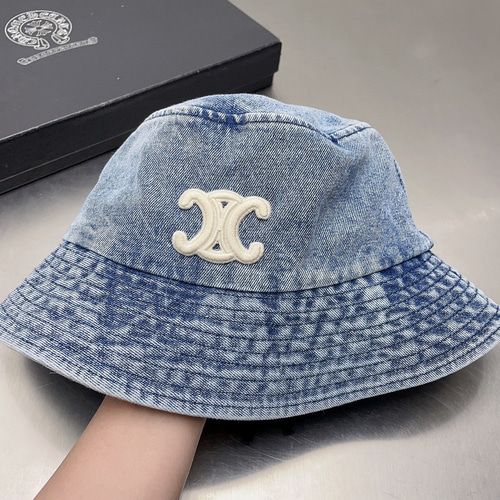 セリーヌ　帽子 イニシャル ベースボールキャップ / デニム - ウェストサイド