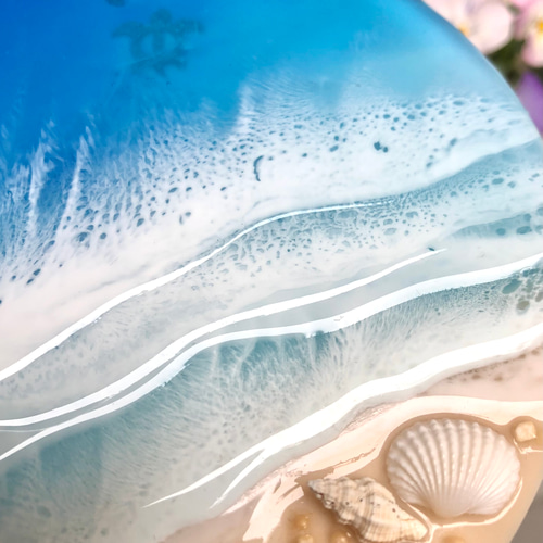 小さな癒しの海 海レジン プレート 海アート インテリア雑貨