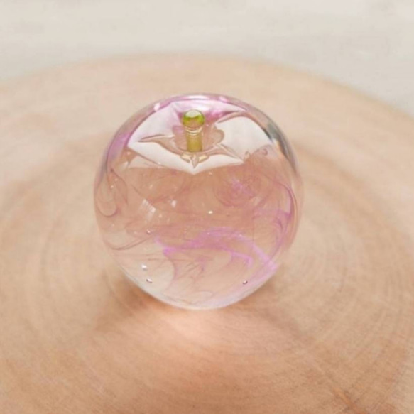 とろけるピンクのりんご その他インテリア雑貨 熊谷ガラス工房 通販