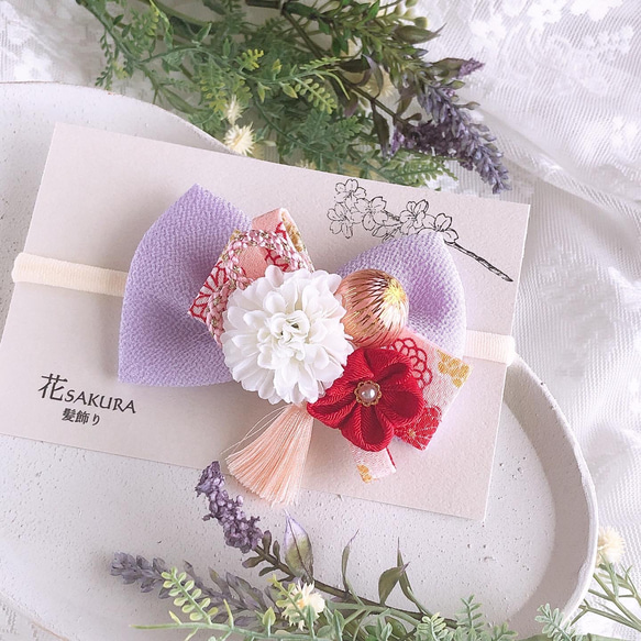 オーダーメイド✿3連ゴールド刺繍レース✿ ベビーヘアクリップ