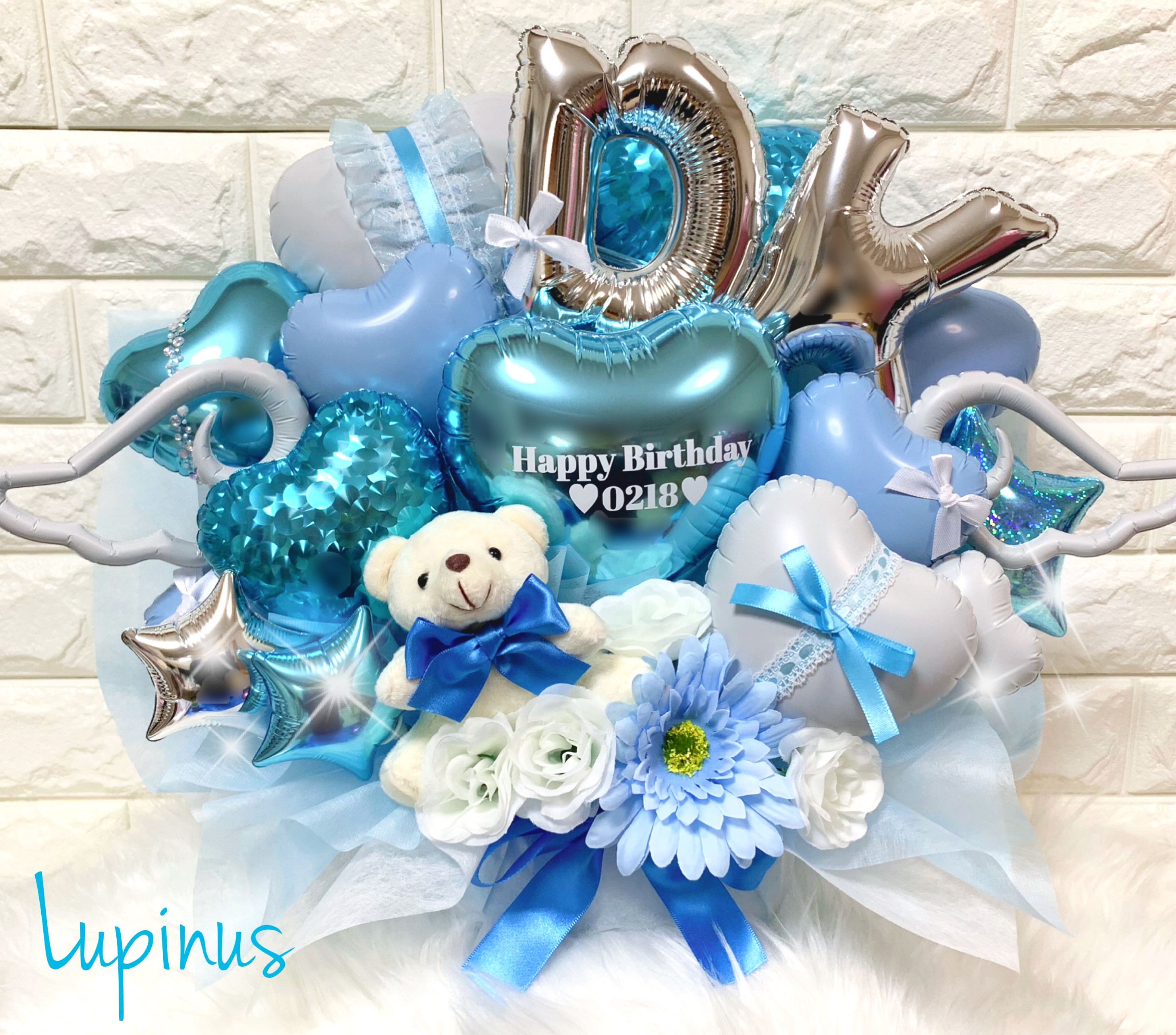 【推し活】バルーンアレンジ 2文字 生誕祭 誕生祭 卒業式 成人式