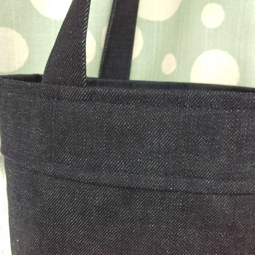 手縫いフランス刺繍のリメイクデニムバッグ トートバッグ aco 手縫いフランス刺繍のリメイクデニムバッグ トートバッグ aco