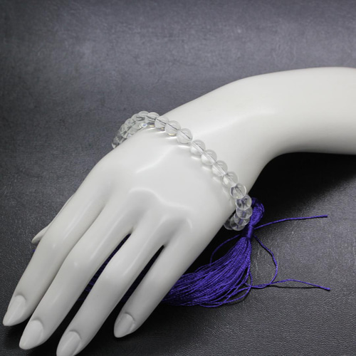 新品未使用☆お念珠(女性用)数珠黒葬式(クリア透明)仏具高級葬祭