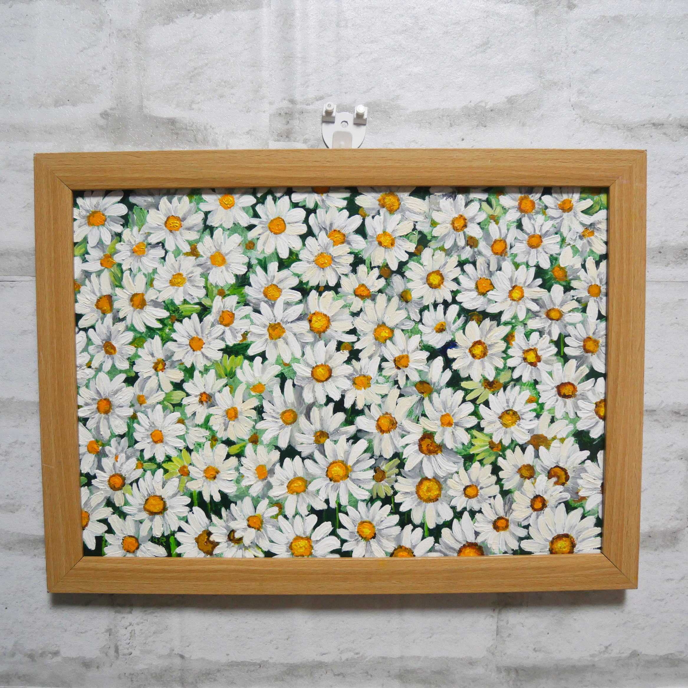 油絵 絵画 美術品 花 マーガレット S.TANKA 梱包はヤマトさん 油絵 絵画 美術品 花 マーガレット S.TANKA 梱包はヤマトさん