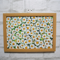 * vintage picture ❀ マーガレットの花 静物画 油絵 絵画 油絵 青木今陽 静物画 マーガレットの花に花瓶 - メルカリ