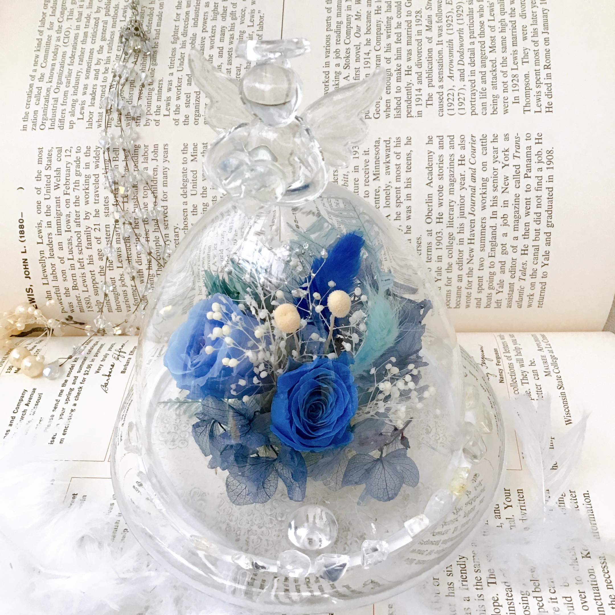 晴れやかブルー2025❤︎エンジェルハートドーム❤︎幸せ水晶♡幸せを呼ぶサムシングブルー