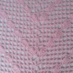 Warm gift for Mother's Day pink mohair crochet shawl 3枚目の画像