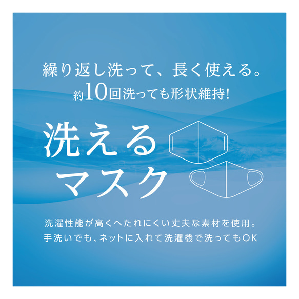 【3枚入り】 息快適 立体小顔マスク用ウレタンインナーマスク　吸水速乾・帯電防止・制菌・日本製　MA-61 6枚目の画像