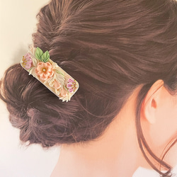 桜　つまみ細工髪飾り 4枚目の画像