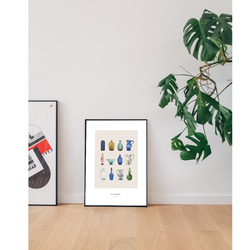 【アートポスター】北欧　ポスター　アート　写真　シンプル　モダン　花瓶　レトロ　子供　かわいい　抽象　黒　英字 4枚目の画像