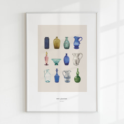 【アートポスター】北欧　ポスター　アート　写真　シンプル　モダン　花瓶　レトロ　子供　かわいい　抽象　黒　英字 1枚目の画像