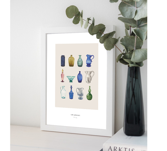 【アートポスター】北欧　ポスター　アート　写真　シンプル　モダン　花瓶　レトロ　子供　かわいい　抽象　黒　英字 3枚目の画像