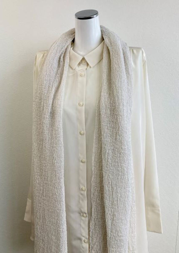 【春夏】６色『和紙』で編んだ、か～るい大判ニットストール 10枚目の画像