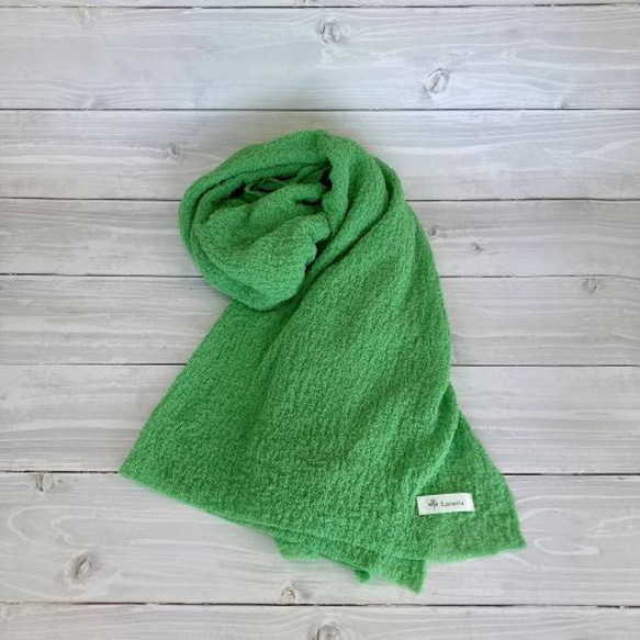 【春夏】６色『和紙』で編んだ、か～るい大判ニットストール 17枚目の画像