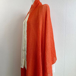 【春夏】６色『和紙』で編んだ、か～るい大判ニットストール 7枚目の画像