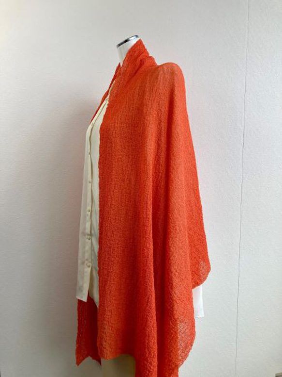 【春夏】６色『和紙』で編んだ、か～るい大判ニットストール 7枚目の画像