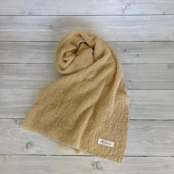 【春夏】６色『和紙』で編んだ、か～るい大判ニットストール 14枚目の画像