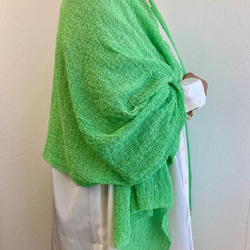 【春夏】６色『和紙』で編んだ、か～るい大判ニットストール 4枚目の画像
