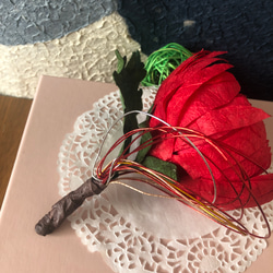 成人式卒業式に和紙髪飾りデコレーション組み合わせ自由ヘアアクセサリー和装小物かんざし水引菊花コサージュ紅白 6枚目の画像