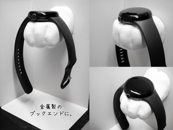 Apple Watch 壁掛け 充電器ホルダー （猫の手も借りたい ver.） 5枚目の画像