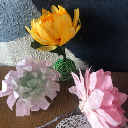 成人式卒業式に和紙髪飾りデコレーション組み合わせ自由ヘアアクセサリー和装小物かんざし水引花紅白菊コサージュブーケ 5枚目の画像