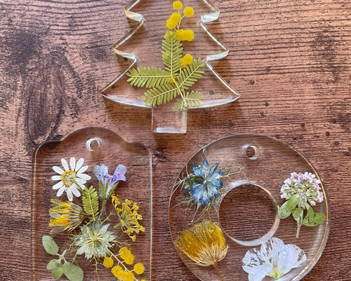 リクエスト品　ハンドメイド　5点セット　ミモザ　さくらんぼ　アーチフラワー リクエスト品 ハンドメイド 5点セット ミモザ さくらんぼ アーチ