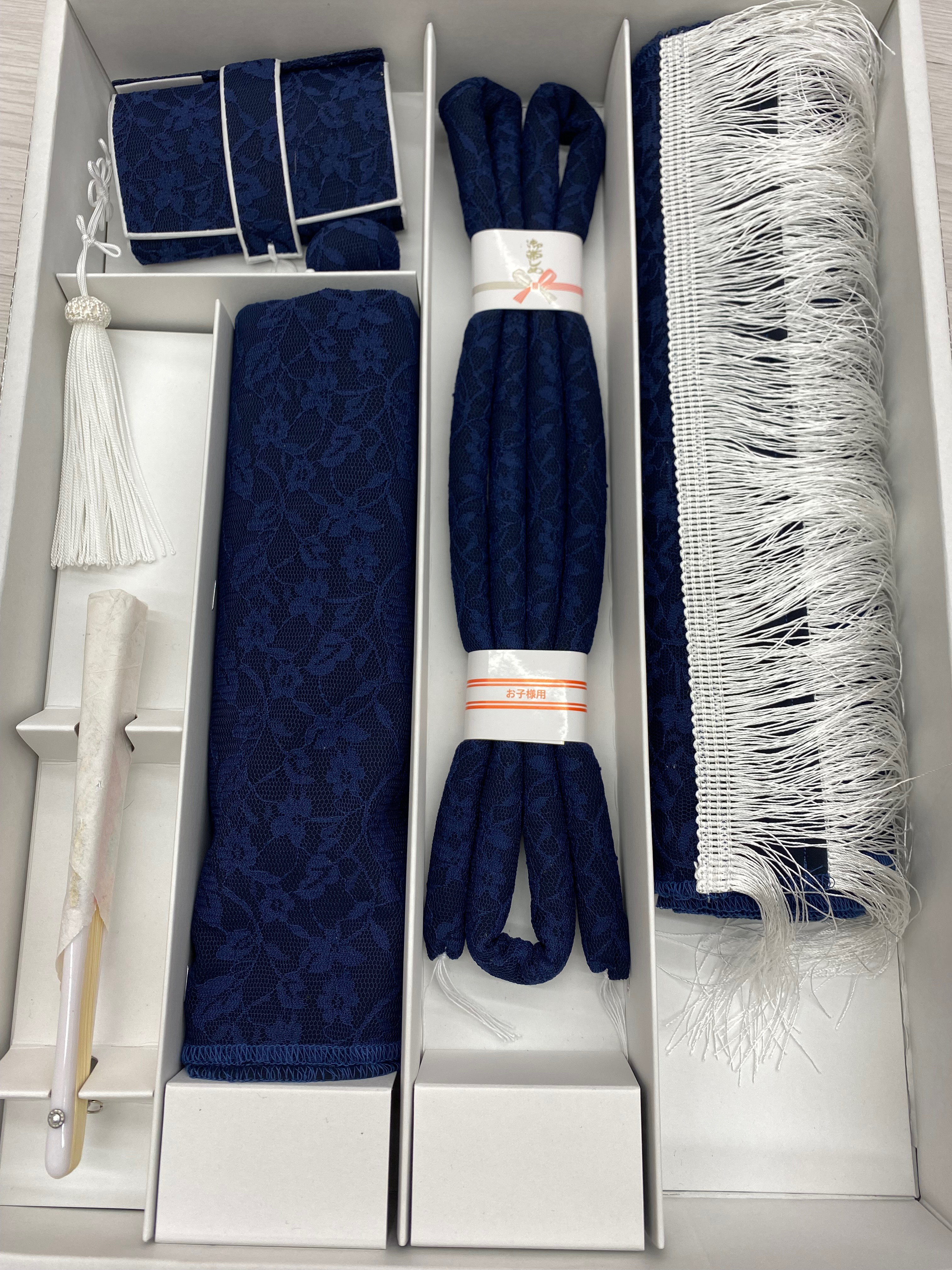 【受注生産】七五三 7歳 女の子   はこせこセット 5点セット はこせこ 丸ぐけ 末広　志古貴　帯揚げ 18,870円