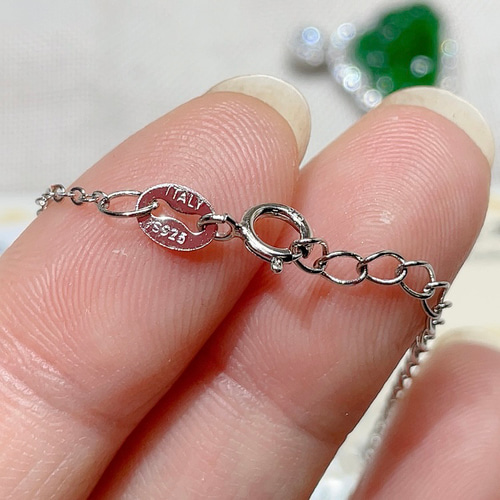 天然A貨翡翠布袋様ペンダント 鑑定書付 金具S925シルバー ネックレス