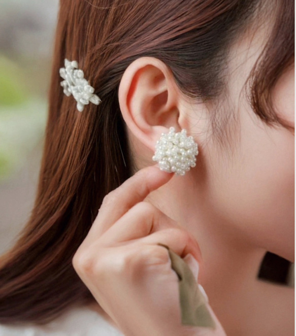 156 つぶつぶ パール ピアス イヤリング ハンドメイド　結婚式 e3bdc82fa807651c86c3c4b511d16d