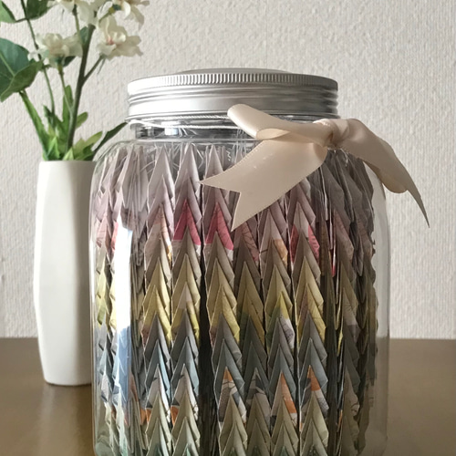 千羽鶴☆ケース 折紙/お見舞い/祈願/プレゼント/インテリア/送料無料