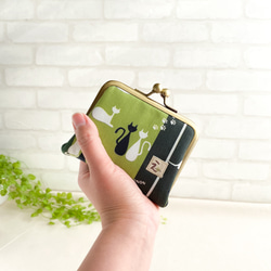 【受注】ほどよいお財布 　影猫５色 8枚目の画像